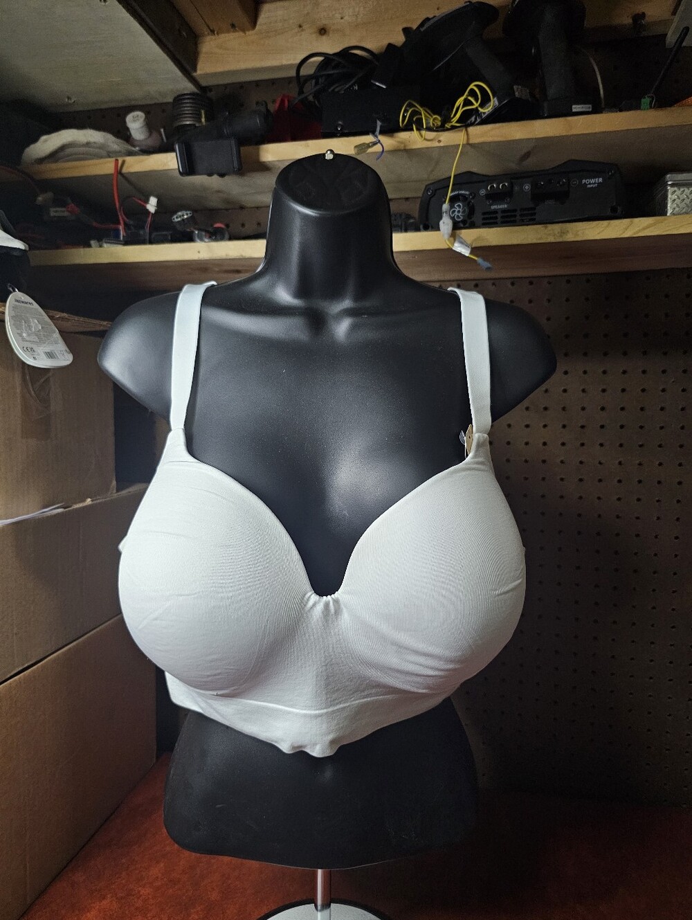 Truekind Supportive Comfort Wireless Shaping Bra White 4XL NWT